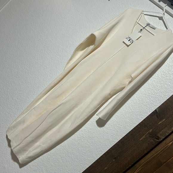 NWT Zara beige midi sweater dress, size S - Picture 1 of 6